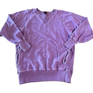 Zenana Mauve Purple Washed Sweatshirt Women’s Large Oversized
